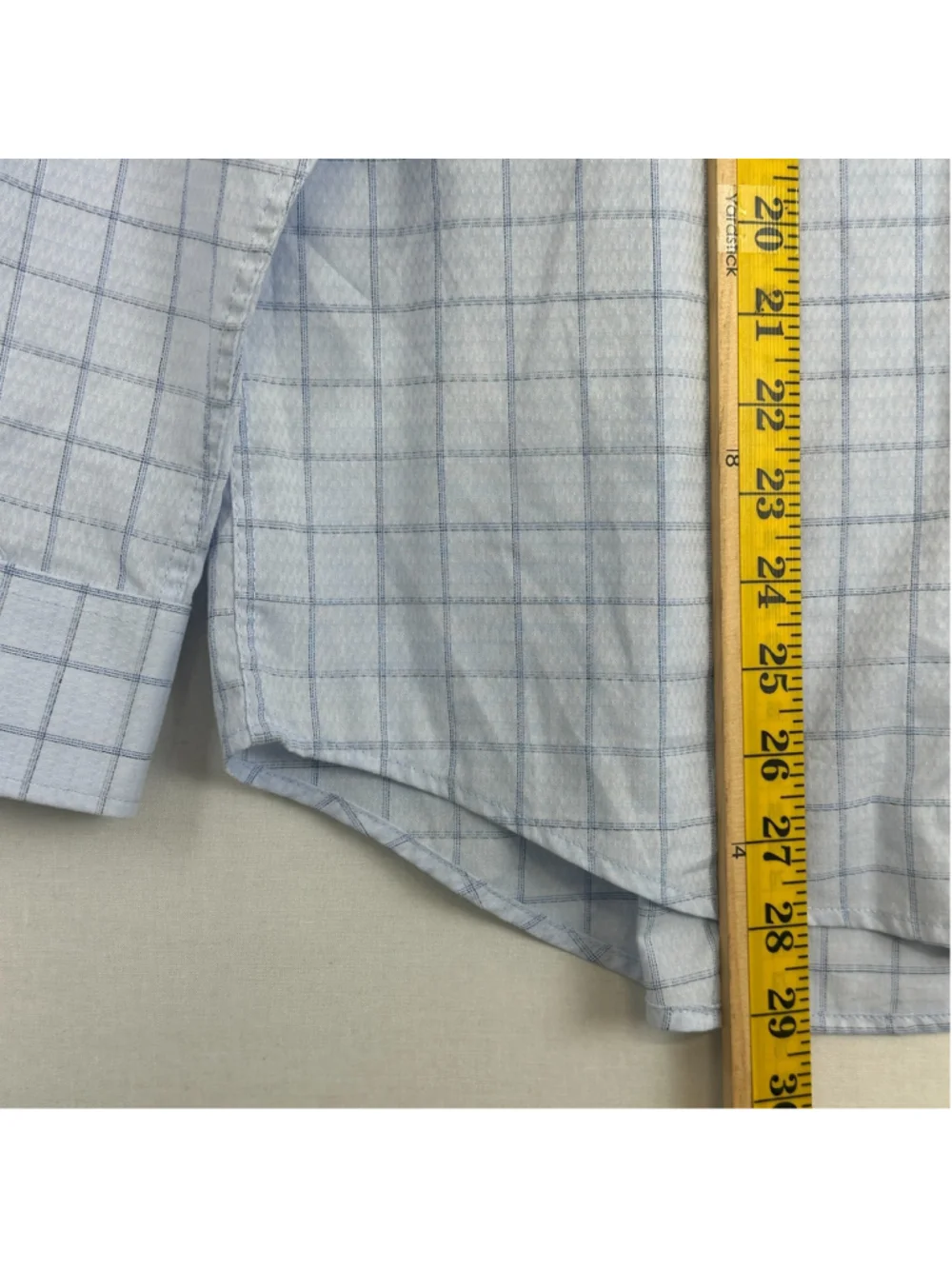 Daniel Hechter Paris Dress Shirt Blue Check Modern Fit Men's / S 14-14.5 - Picture 5 of 12